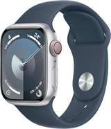 Apple Apple Watch Serie 9 Cell 41mm Aluminium Silver Sport Band Storm Blue S/M MRHV3QL/A